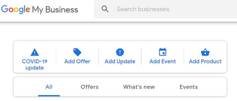 Google my business posts